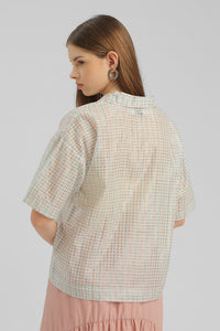 Lilac Checkered Plantier - Defect Sale