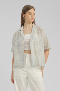 Lilac Checkered Plantier - Defect Sale
