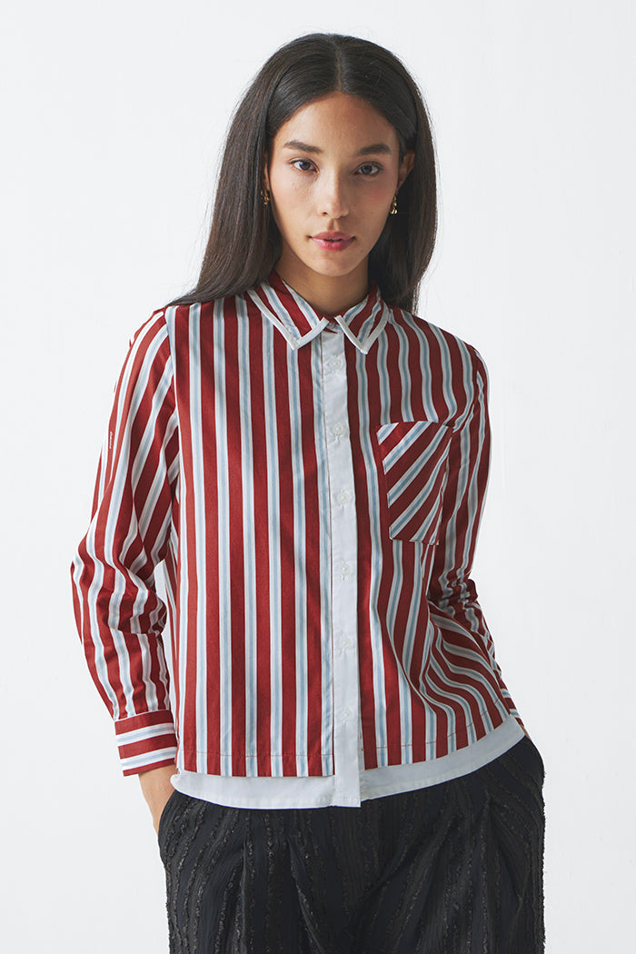 Maroon Striped Giada