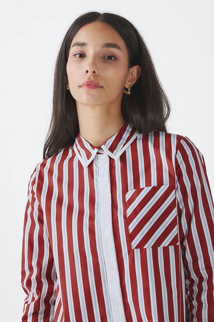 Maroon Striped Giada