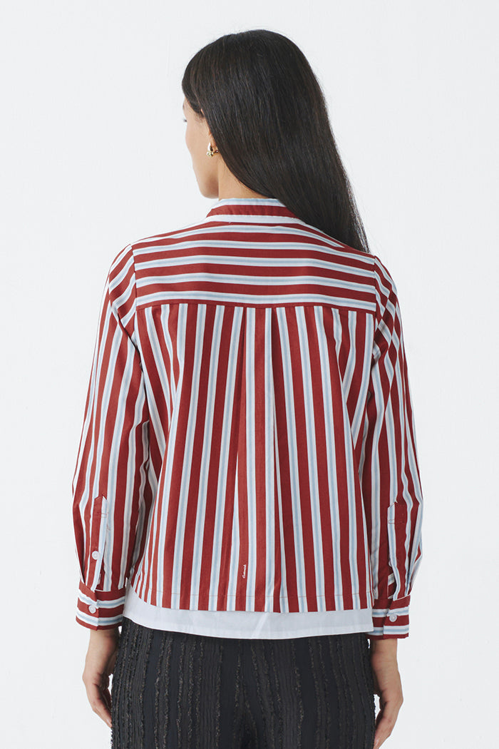 Maroon Striped Giada