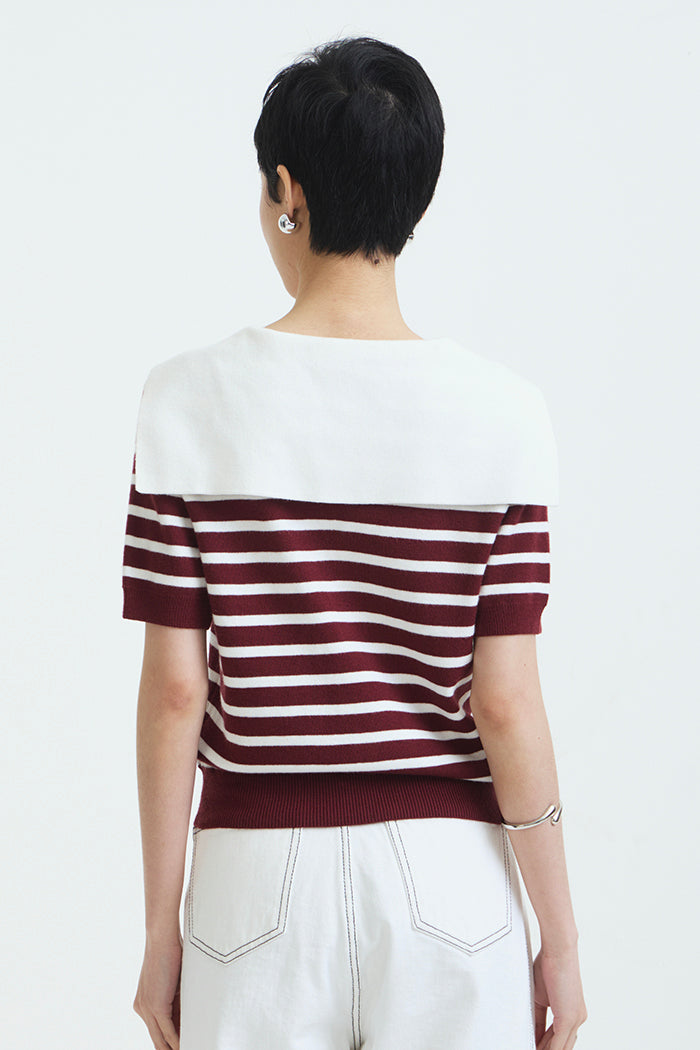 PO October 22 - Maroon Striped Tinsel