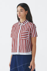 Maroon Striped Briony