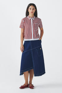 Maroon Striped Briony