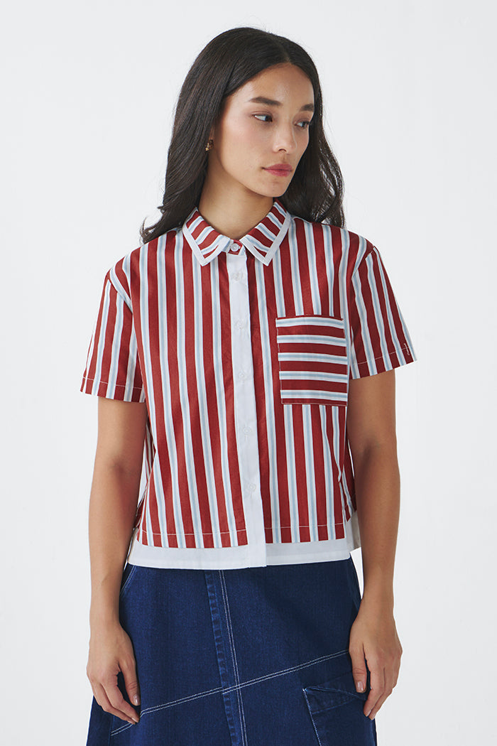 Maroon Striped Briony