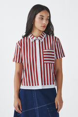 Maroon Striped Briony
