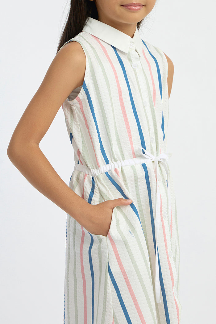 Multicolor Striped Amour