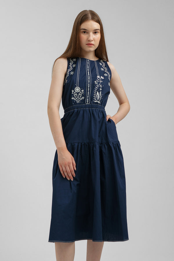 Navy Embroidered Alize