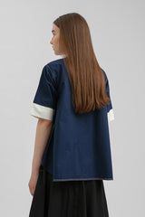 Navy Embroidered Arona