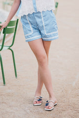 Navy Striped Orlaith