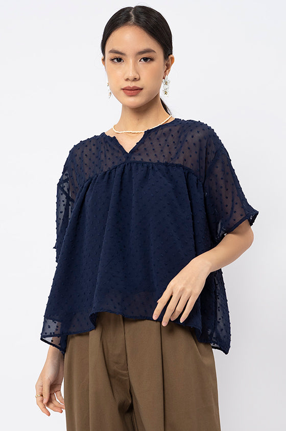 Defect Sale - Navy Blue Sona – COTTONINK