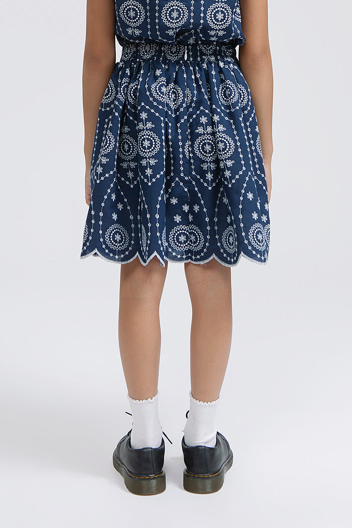 Navy Embroidered Dasha