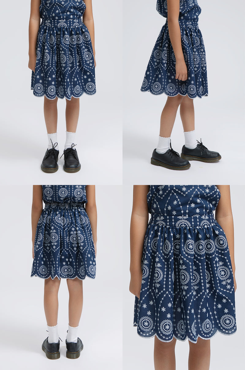 Navy Embroidered Dasha