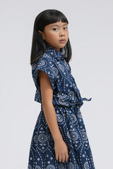 Navy Embroidered Emira