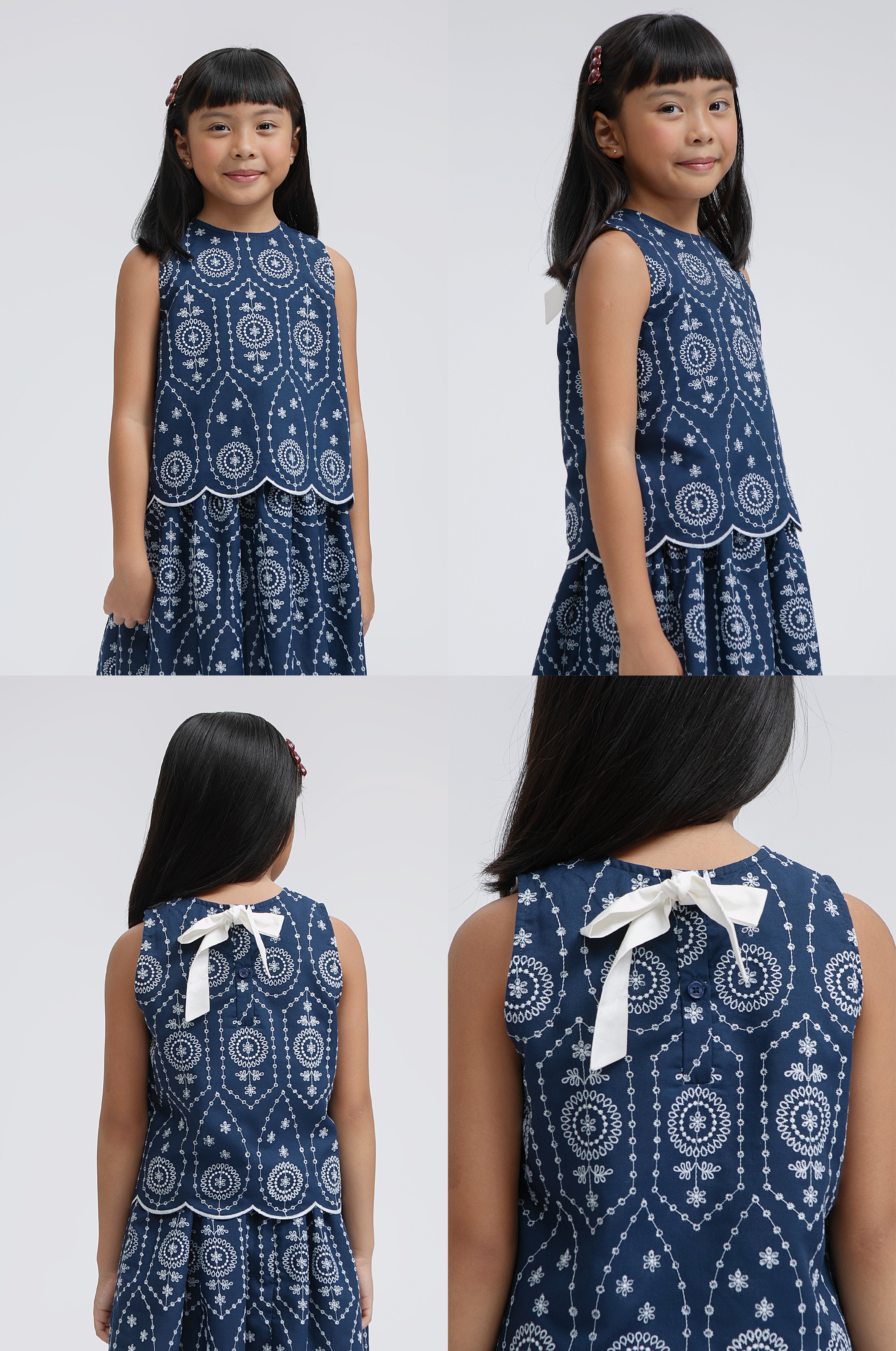 Navy Embroidered Taylen