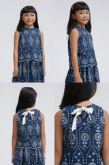 Navy Embroidered Taylen