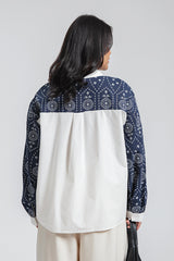 Navy Embroidered Veda