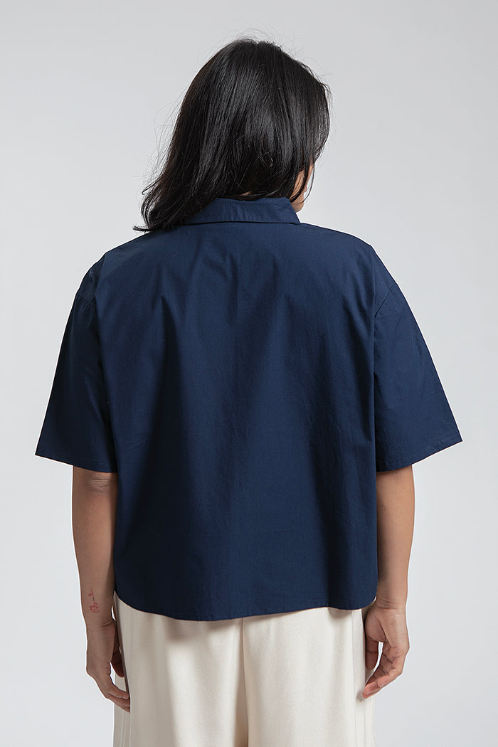 Navy Embroidery Amur