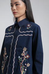 Navy Embroidery Efta
