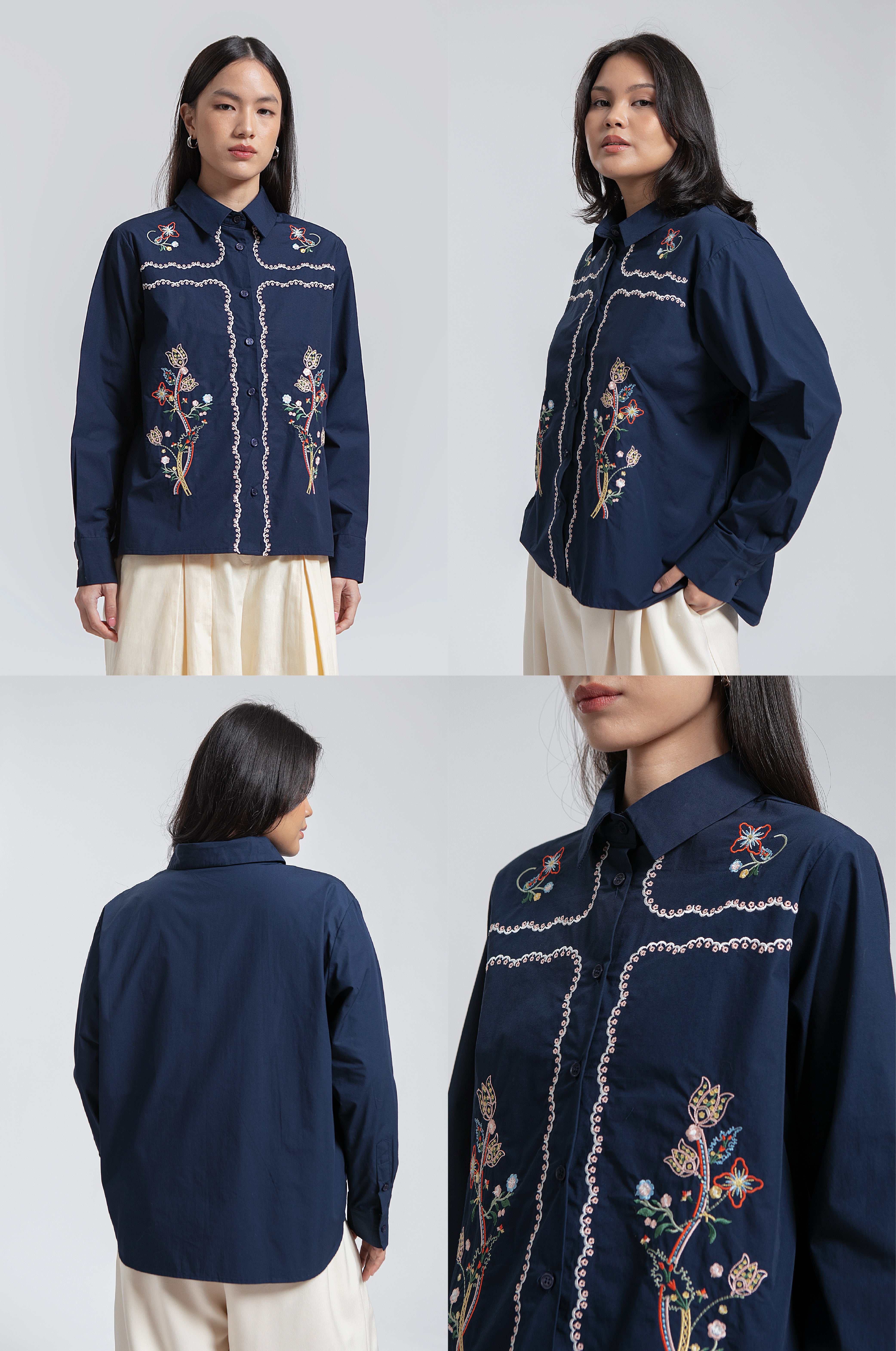 Navy Embroidery Efta