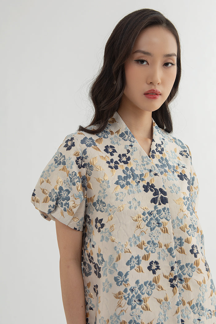 Navy Floral Miu