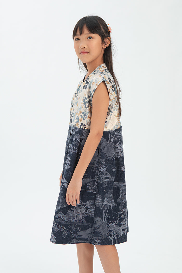 Navy Floral Riri