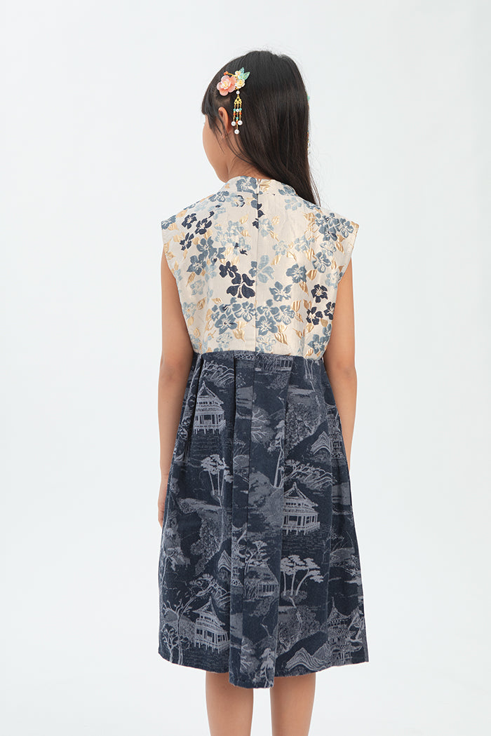 Navy Floral Riri