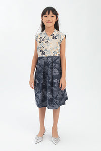 Navy Floral Riri
