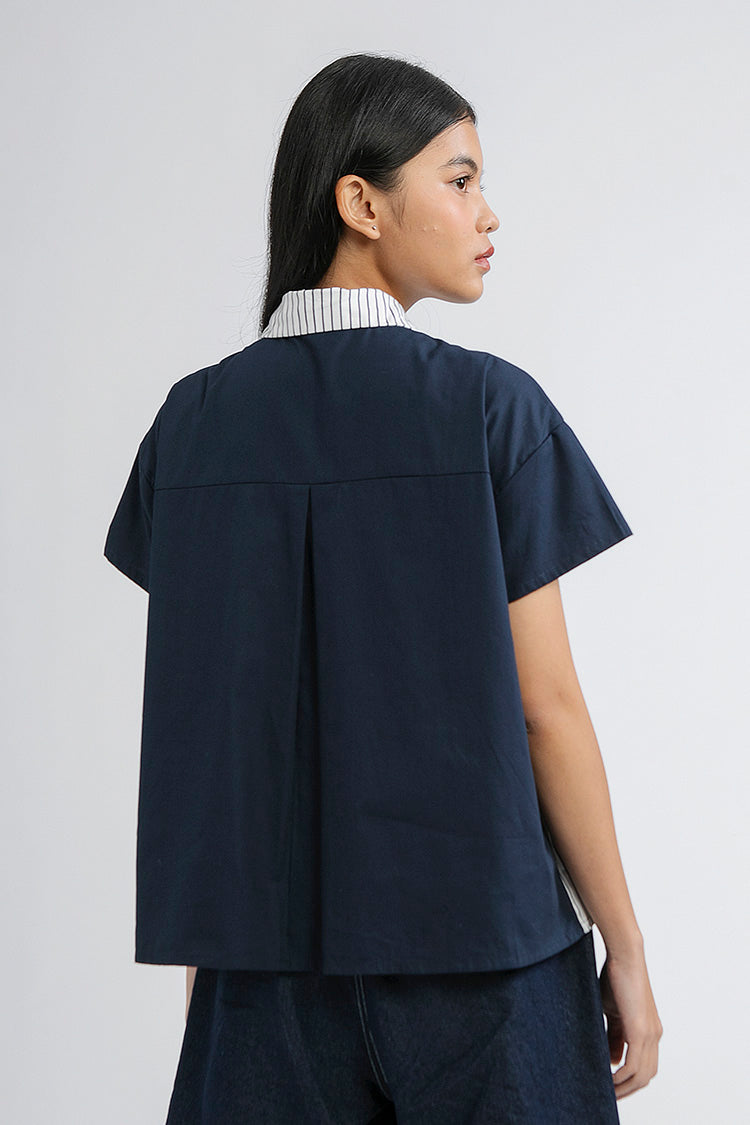 Navy Striped Forli - Defect Sale