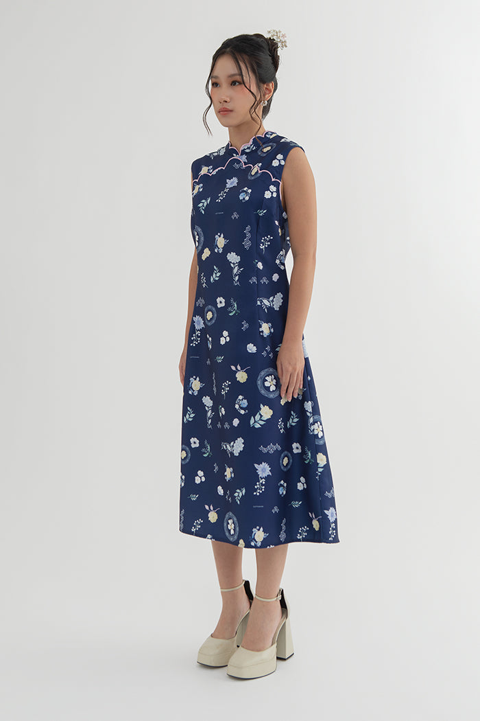 Navy Peony Noa