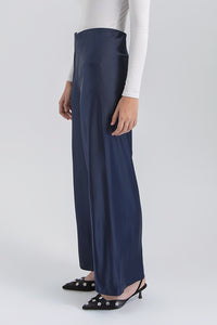 Navy Satin Pama