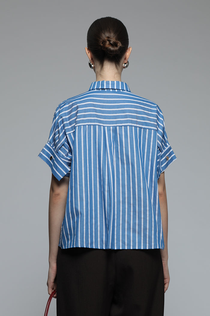 Navy Striped Form