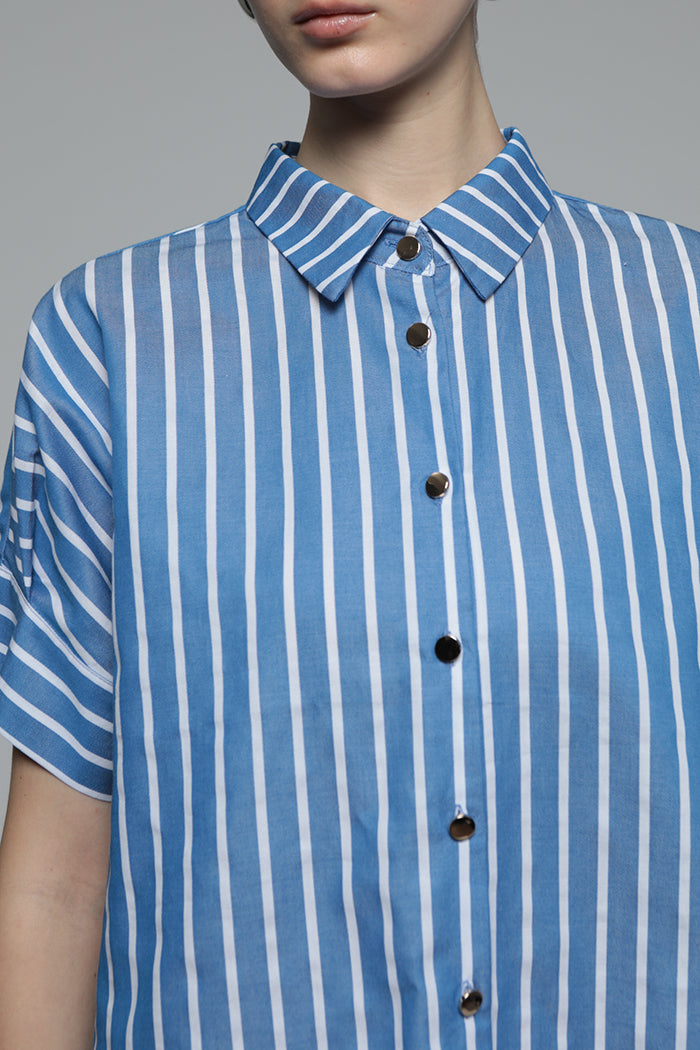 Navy Striped Form