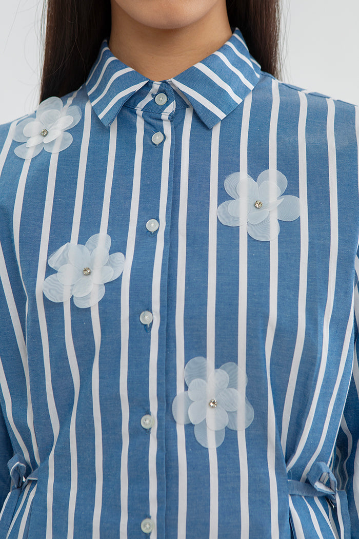 Navy Striped Inaya