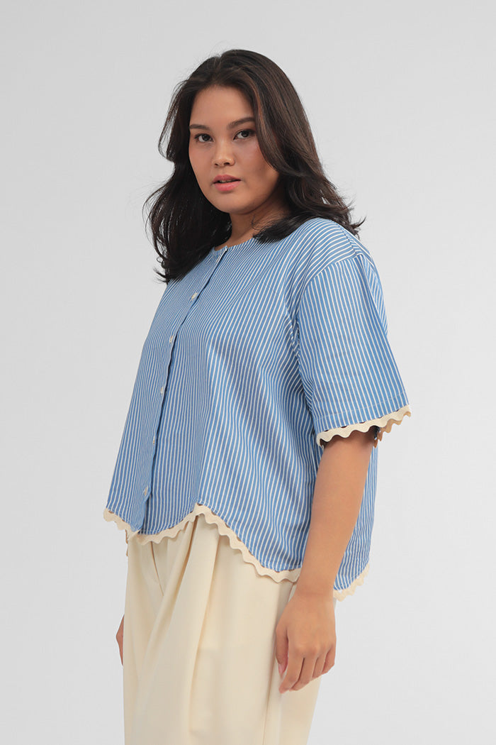 Navy Striped Kerida