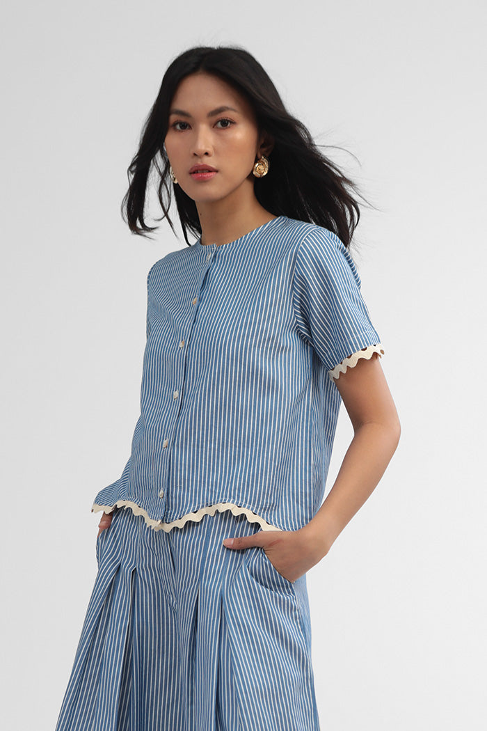 Navy Striped Kerida