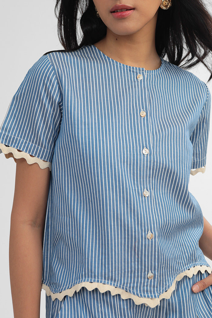 Navy Striped Kerida