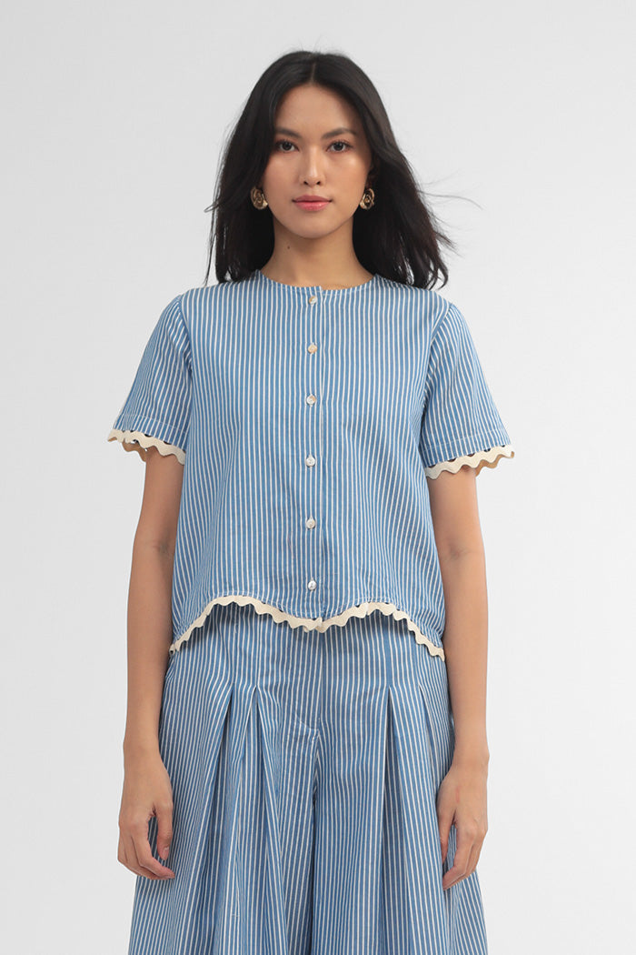 Navy Striped Kerida