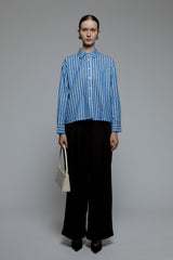 Navy Striped Monday Shirt