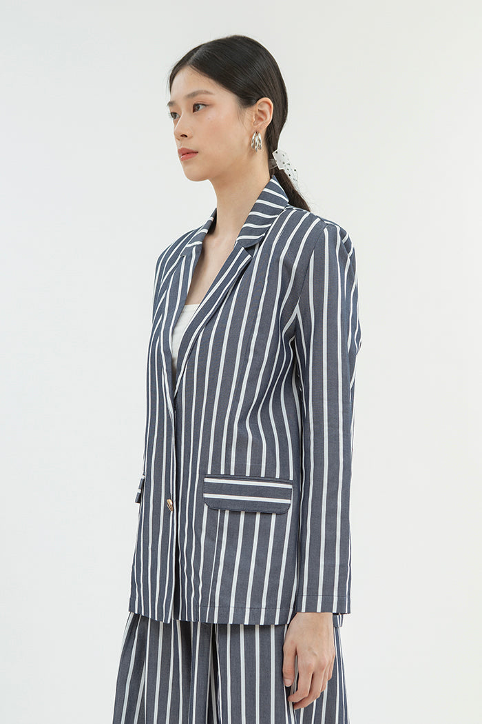 Navy Striped Nonnette