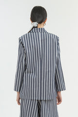 Navy Striped Nonnette