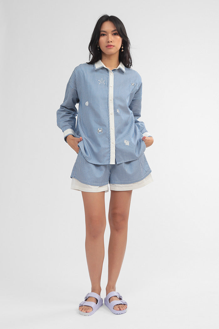 Navy Striped Ocean Maurea