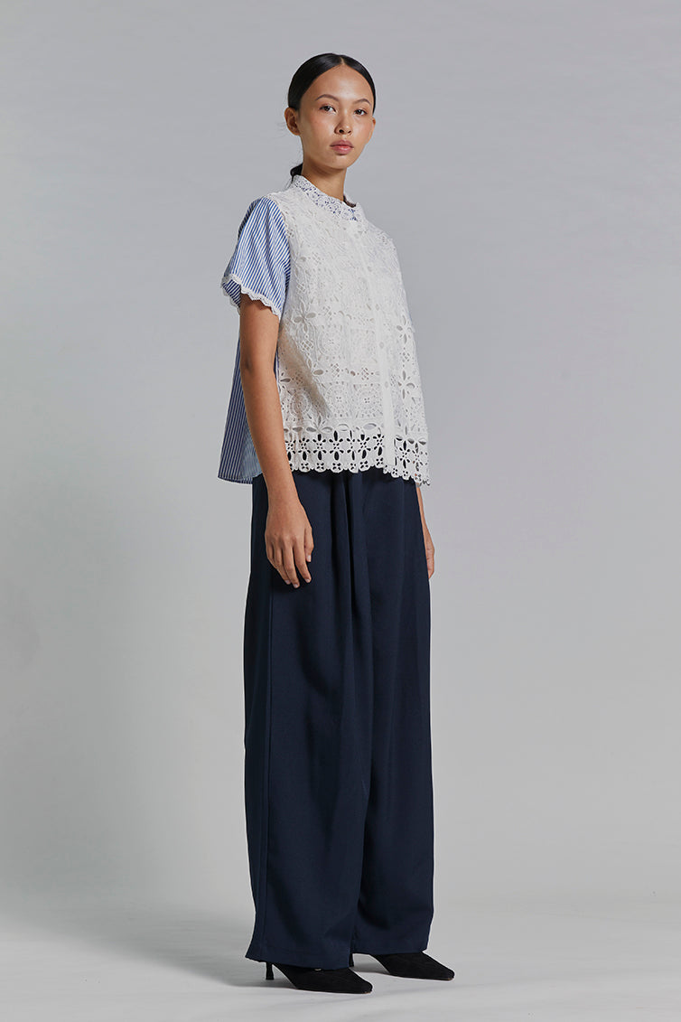 Navy Striped Safra - Defect Sale