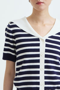 Navy Striped Tinsel