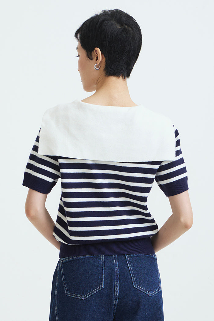 Navy Striped Tinsel
