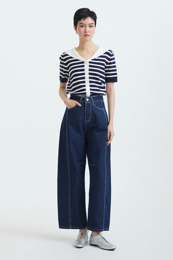 Navy Striped Tinsel