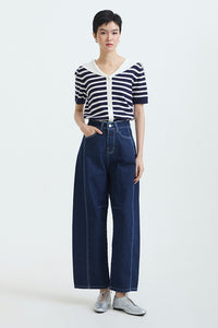 Navy Striped Tinsel