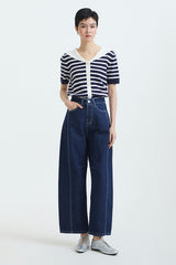 Navy Striped Tinsel