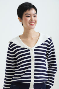 Navy Striped Tusha