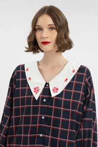 Navy Windowpane Nadler